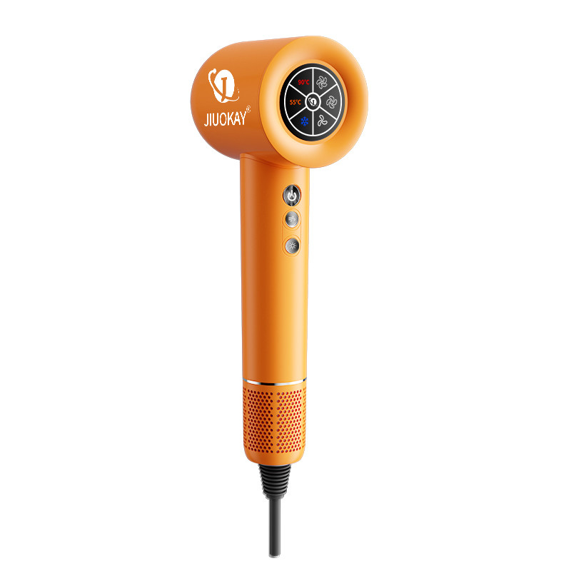1600W 고속 브러쉬 없는 헤어 드라이어 음성 이온 LCD 화면