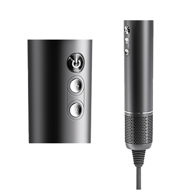 1600W 고속 브러쉬 없는 헤어 드라이어 음성 이온 LCD 화면