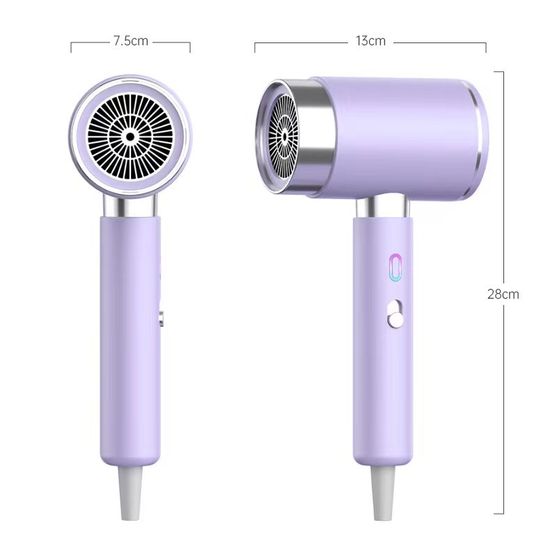 2000W 초고속 블루 라이트 LED 디스플레이 스위치 측면 빠른 건조 헤어 드라이어