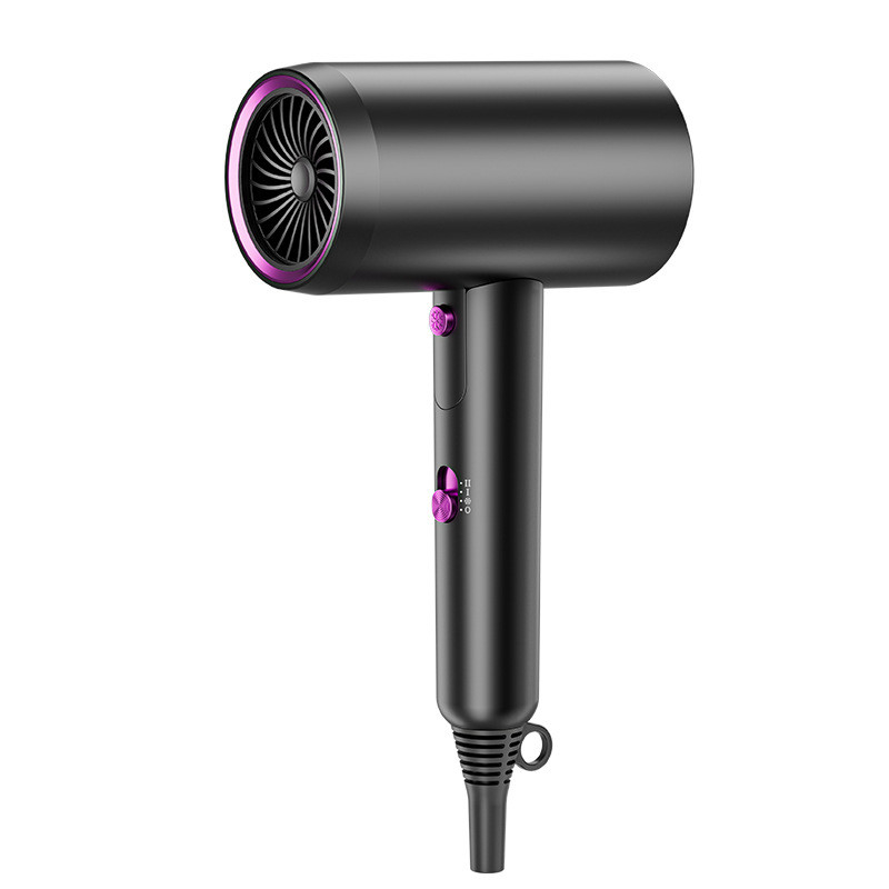 2400W 모터 블루 라이트 네거티브 이온 헤어 드라이어 2 개의 열 설정 및 액세서리로