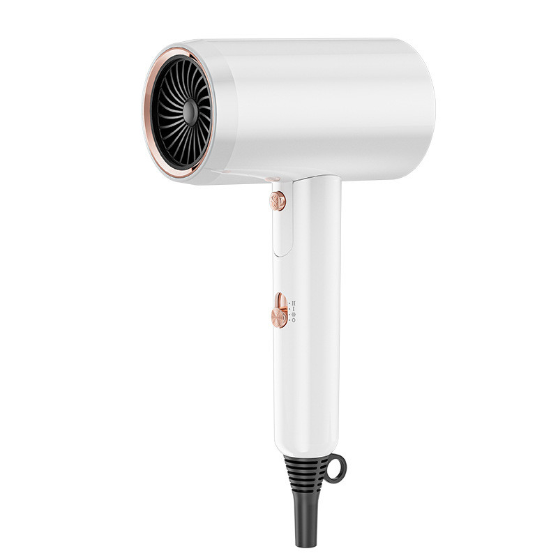 2400W 모터 블루 라이트 네거티브 이온 헤어 드라이어 2 개의 열 설정 및 액세서리로