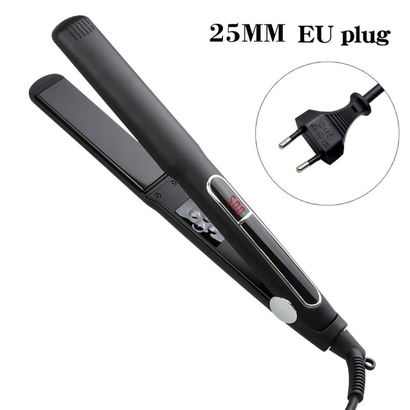 65W MCH 2 in 1 헤어 라이트너 LCD 디스플레이 평평 철 다기능 헤어 컬러 3 사이즈 패널