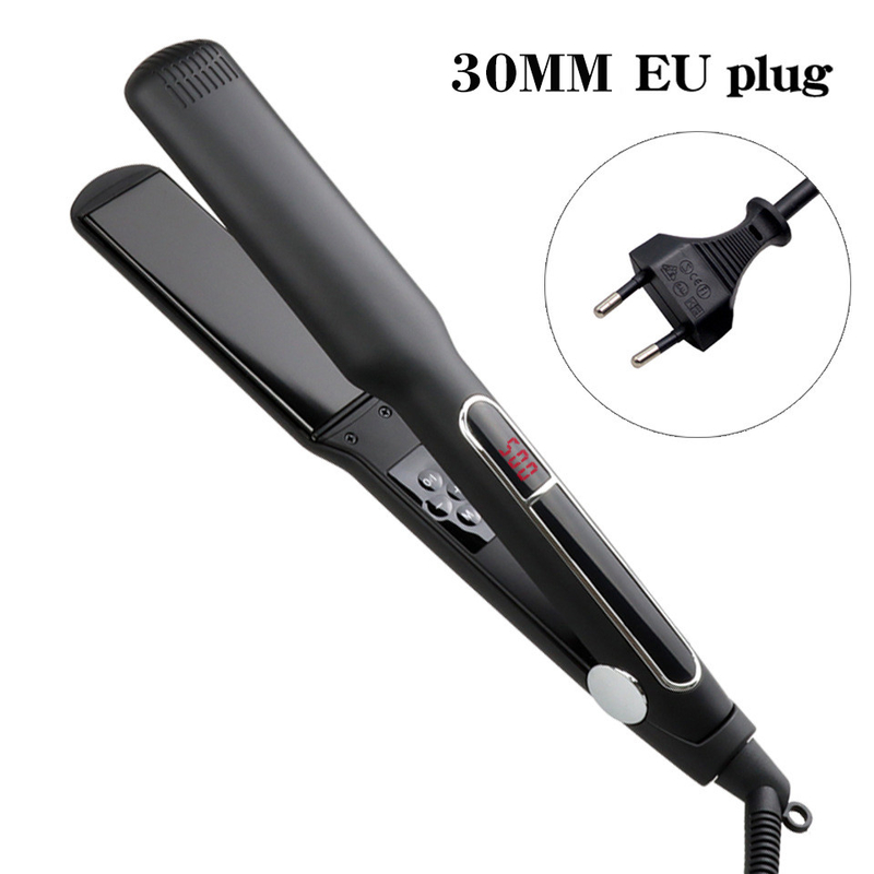 65W MCH 2 in 1 헤어 라이트너 LCD 디스플레이 평평 철 다기능 헤어 컬러 3 사이즈 패널