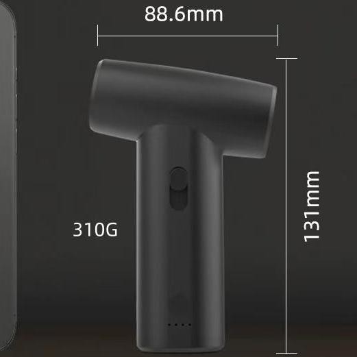 재충전 가능한 헤어 블로어 드라이어 집합 80W 미니 잎 없는 헤어 드라이어 가정 및 야외용