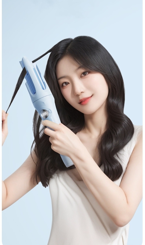 휴대용 빠른 난방 오래 지속 할 수 있는 컬 헤어 드라이어 스타일러 코드리스 컬링 철 티타늄 평면 철