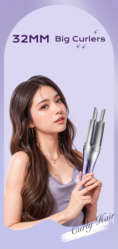 짧은 머리카락 여행 및 일상 스타일링을 위해 코드리스 컬링 아이언 32 * 6cm 크기