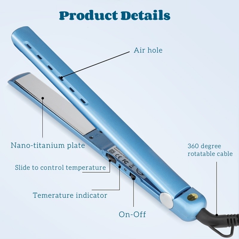 2 in 1 헤어 드라이어 및 헤어 라이트너 세트 전문 고 전력 2200W 헤어 케어 선물 세트