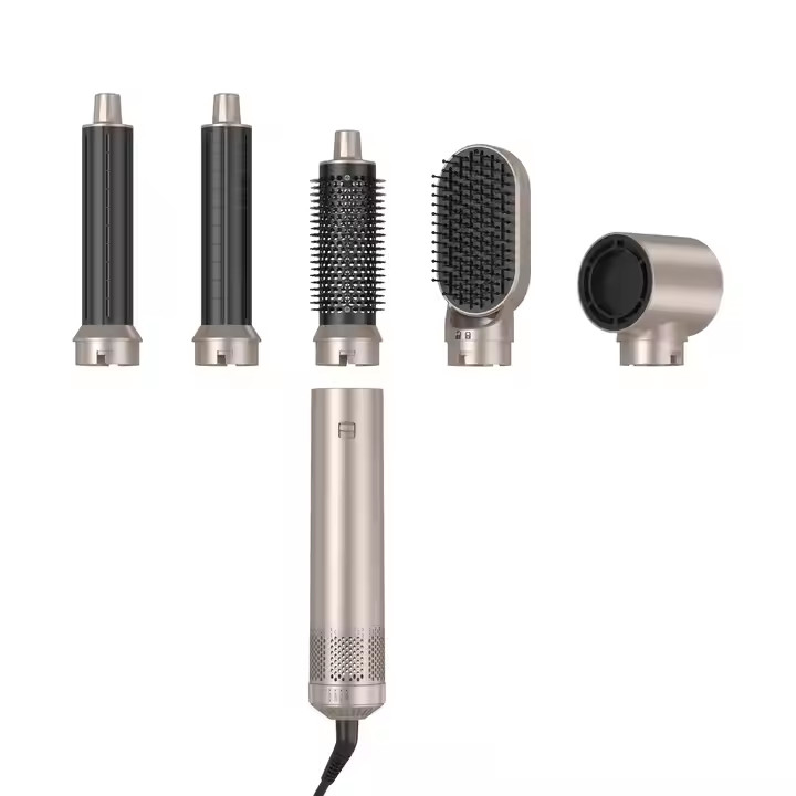 5 in 1 전기 헤어 스타일러 도구 사용자 지정 로고 LED 다기능 헤어 컬러 세트 1000W 전력 및 1.8m 코드 길이