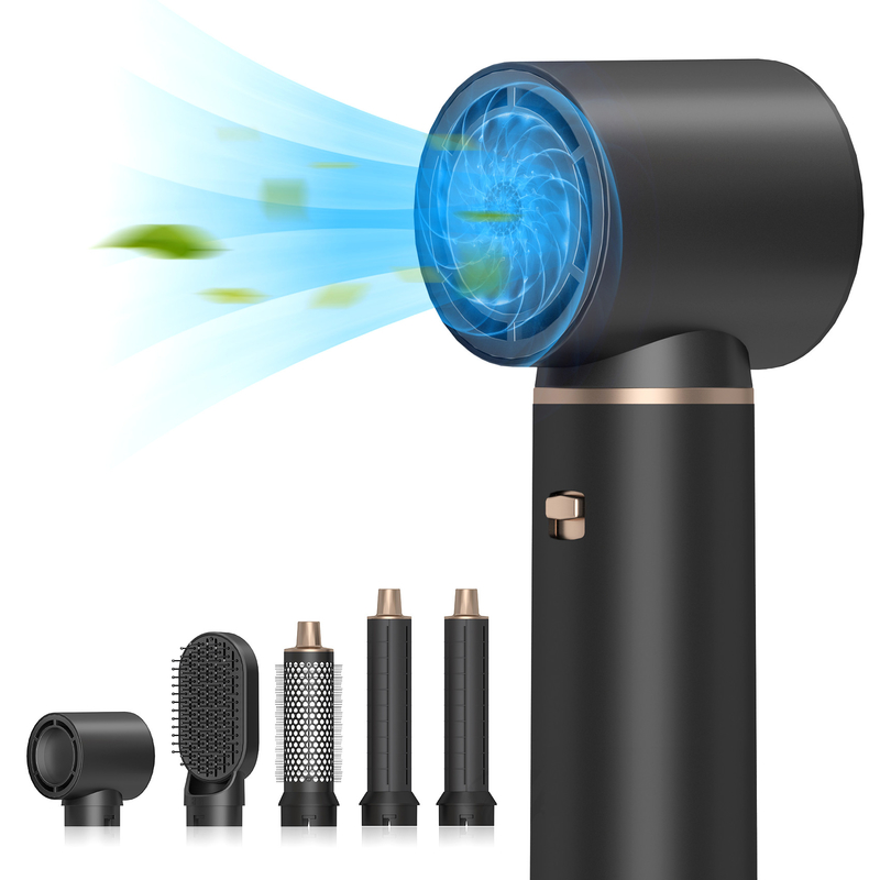 5 in 1 전기 헤어 스타일러 도구 사용자 지정 로고 LED 다기능 헤어 컬러 세트 1000W 전력 및 1.8m 코드 길이
