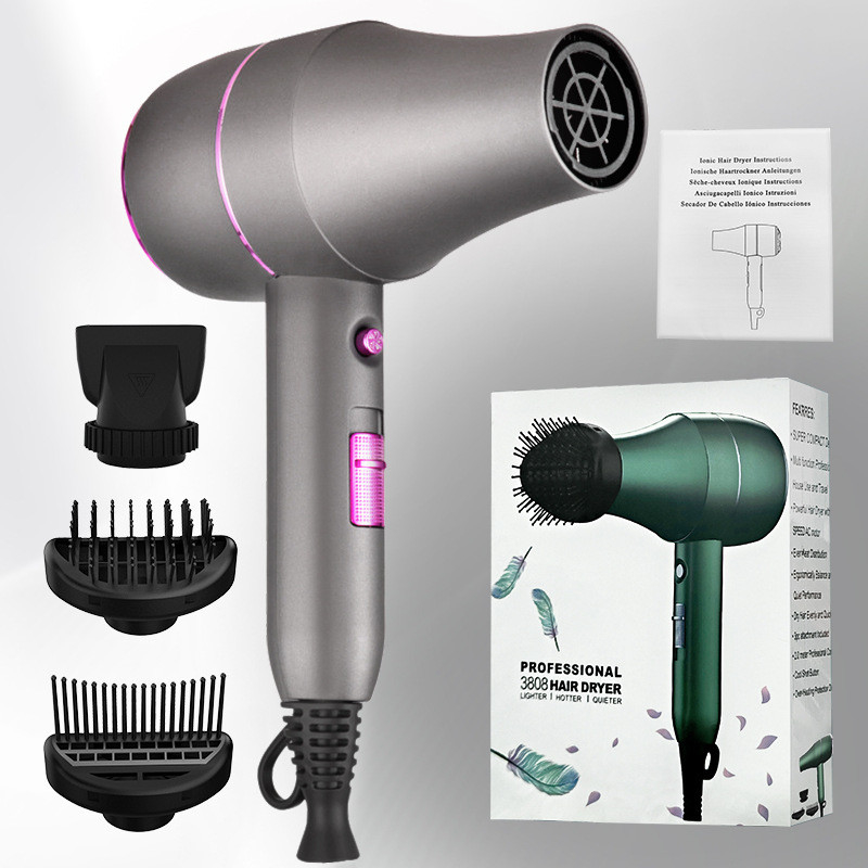 1800W AC 모터 헤어 드라이어 프로 샐러드 성능 2m 전원 코드로 Frizz 없이 빠른 건조