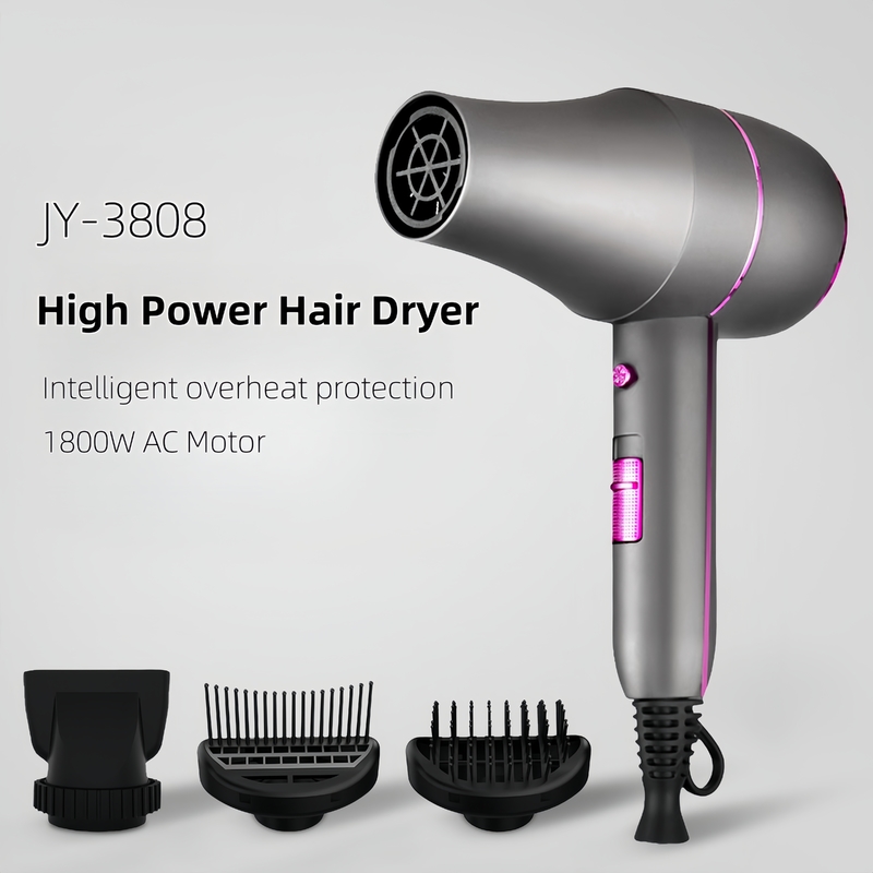 1800W AC 모터 헤어 드라이어 프로 샐러드 성능 2m 전원 코드로 Frizz 없이 빠른 건조