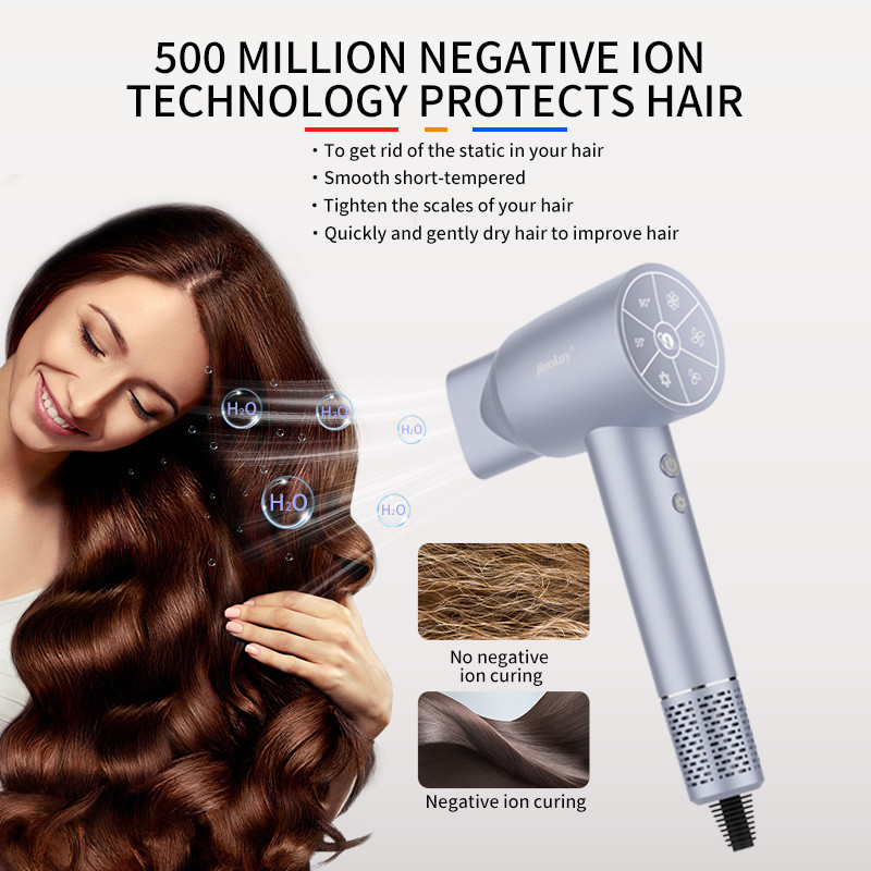 프로페셔널 살롱급 1800W 고전력 500억 플라즈마 가볍고 빠르게 건조되는 헤어드라이어