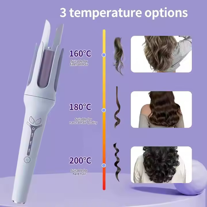 32mm 자동 헤어 컬링 아이언 짧은 머리카락 160°C 180°C 200°C 온도 설정 항 타는 디자인 자동 전원 차단 보호