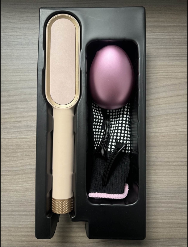 45W 헤어 라이트너 빗방울 항 화염 헤어 브러쉬 음이온 스타일링 빗방울 빠른 난방 5 조절 가능한 온도 수준