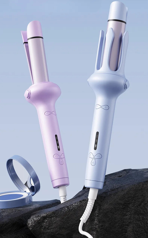 전문적인 헤어 컬링 아이언, 1 인치 세라믹 컬링 스 Wand 조절 온도 헤어 컬러