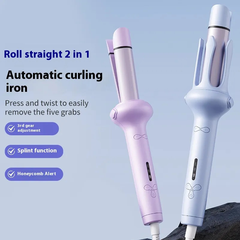 전문적인 헤어 컬링 아이언, 1 인치 세라믹 컬링 스 Wand 조절 온도 헤어 컬러