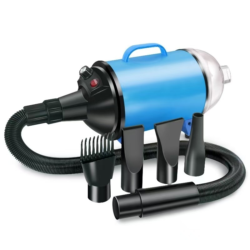 2 in 1 애완 동물 헤어 드라이어 진공 2100W Stepless 바람 속도 수준으로 애완 동물 정비 장비