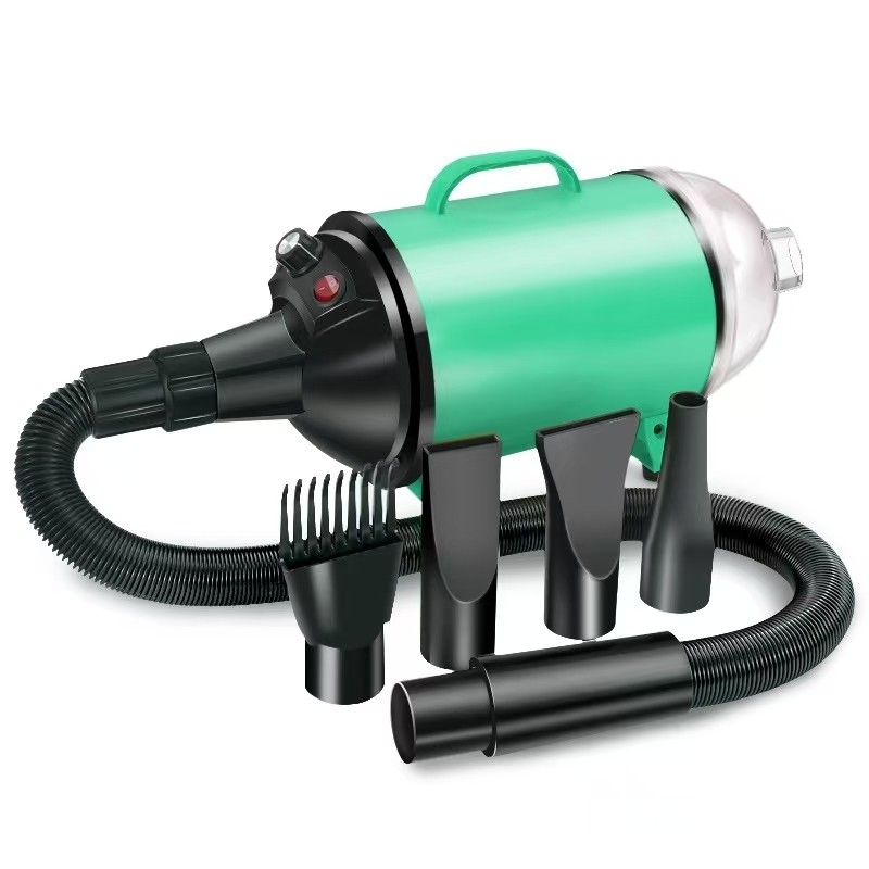 2 in 1 애완 동물 헤어 드라이어 진공 2100W Stepless 바람 속도 수준으로 애완 동물 정비 장비