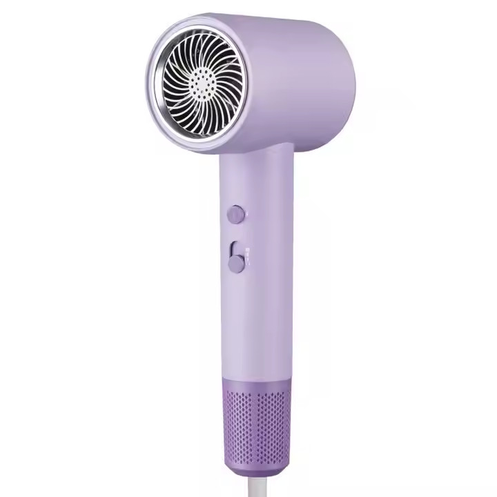 2000W 보라색 고속 블루 레이 음이온 레바이어 헤어 드라이어 온도 가정용으로 조절